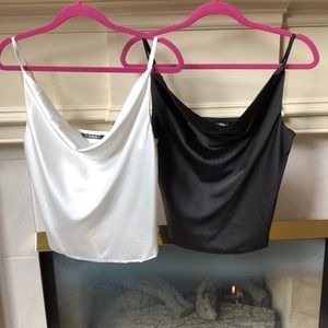 Shein silk tank tops